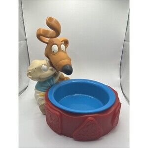 Vintage Tommy And Spike Kids Cereal Bowl Applause Rugrats 1997